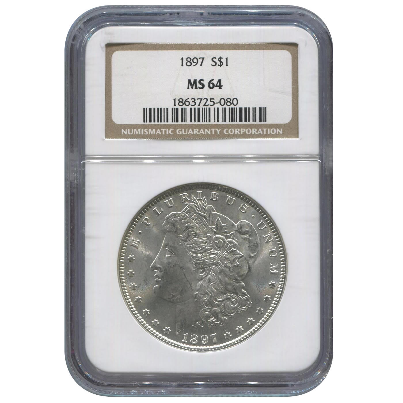1897年 スウェーデン 銀貨 2クローナ NGC MS 64 1897年 スウェーデン 銀貨 2クローナ NGC MS 64